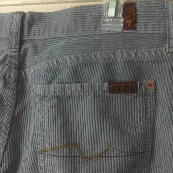 7FAM Grey Bootcut Corduroy Pants NWOT!